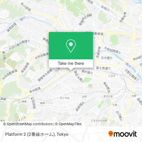 Platform 2 (2番線ホーム) map