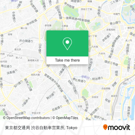 東京都交通局 渋谷自動車営業所 map