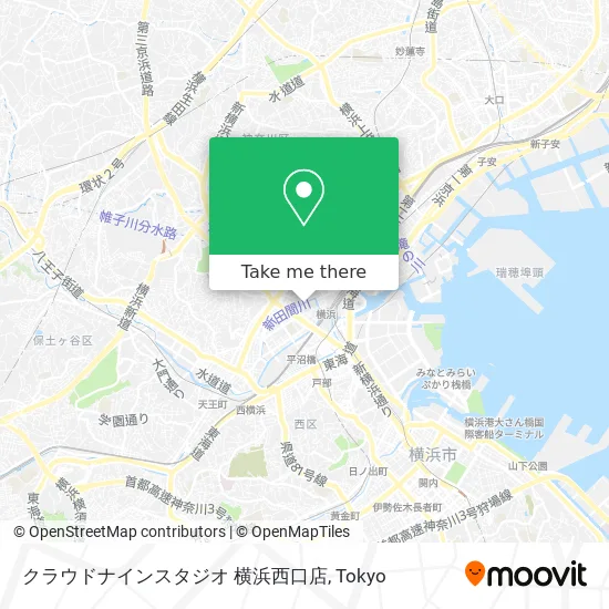 Cloud Nine Studio Yokohama West Exit map