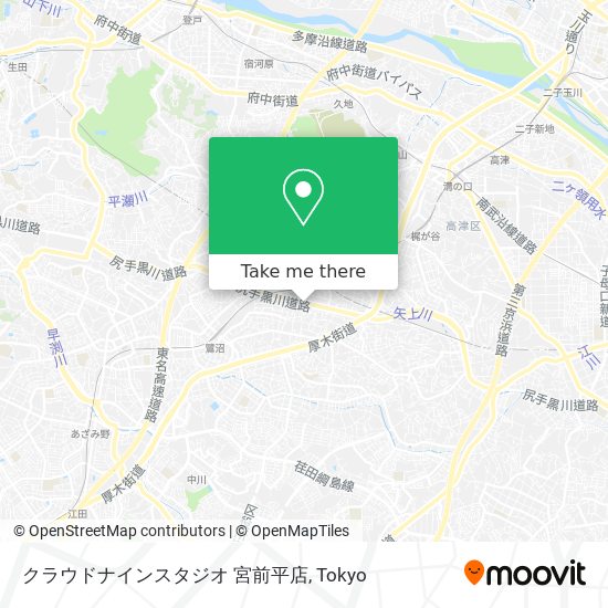 クラウドナインスタジオ 宮前平店 map