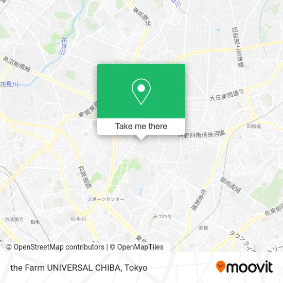 the Farm UNIVERSAL CHIBA map