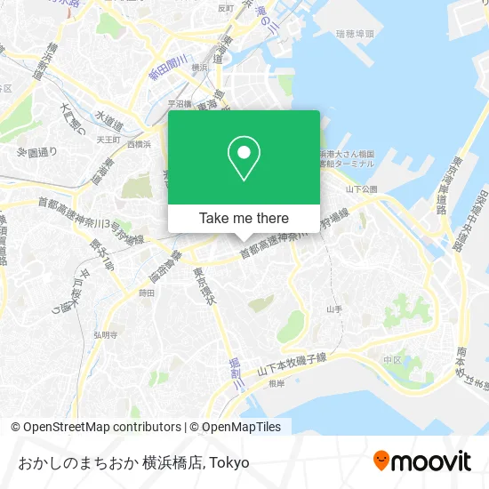 Machimoka Sweets Yokohama Bridge Store map