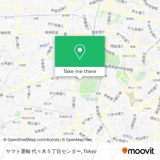 ヤマト運輸 代々木５丁目センター map