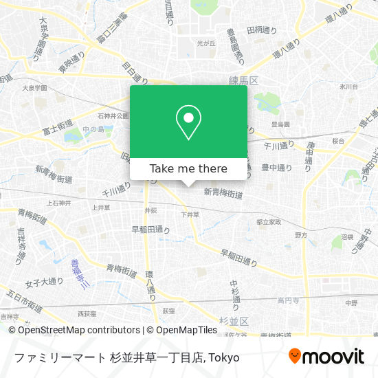 ファミリーマート 杉並井草一丁目店 map