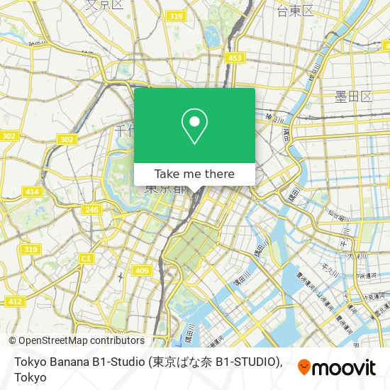 Tokyo Banana B1-Studio (東京ばな奈 B1-STUDIO) map