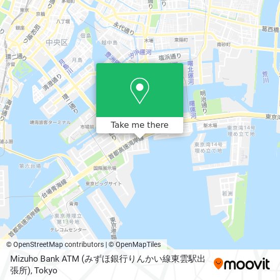 How To Get To Mizuho Bank Atm みずほ銀行りんかい線東雲駅出張所 In 江東区 By Bus