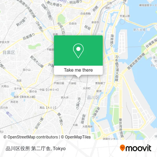 Shinagawa Ward Office Second Building map