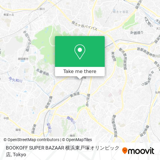 버스 으로 横浜市 에서 Bookoff Super Bazaar 横浜東戸塚オリンピック店 으로 가는법
