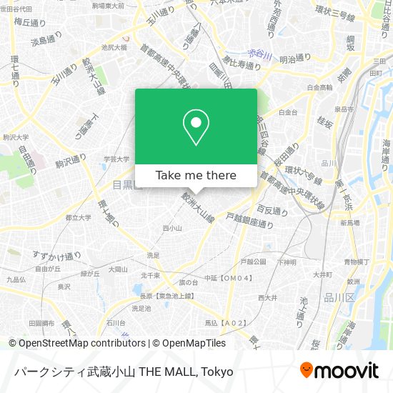 パークシティ武蔵小山 THE MALL map