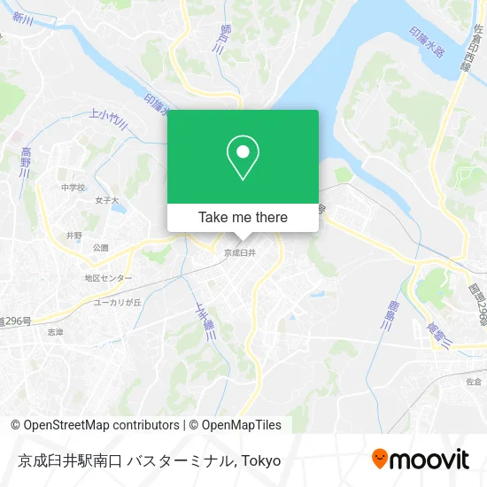 Keisei Usui Station South Exit Bus Terminal map