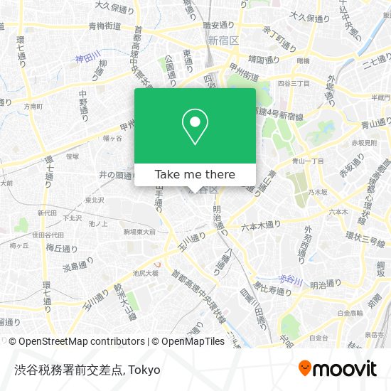 渋谷税務署前交差点 map