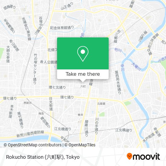 Rokucho Station (六町駅) map