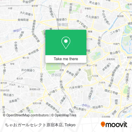 ちゃおガールセレクト原宿本店 map
