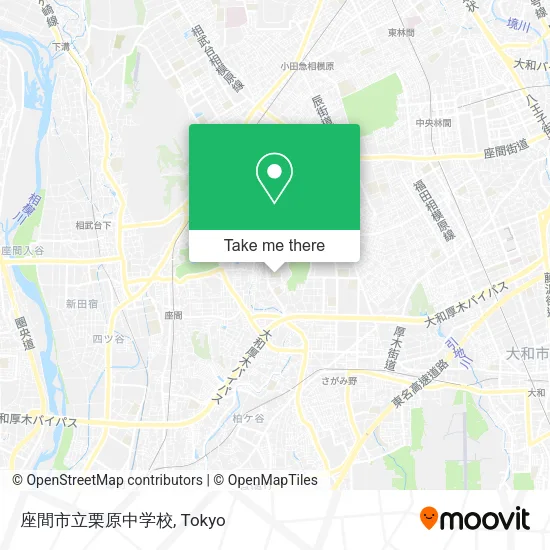 座間市立栗原中学校 map