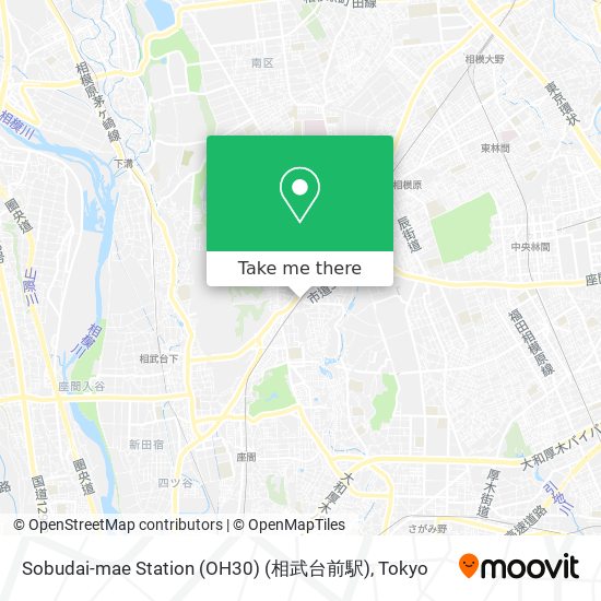Sobudai-mae Station (OH30) (相武台前駅) map