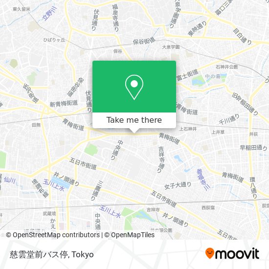 How To Get To 慈雲堂前バス停 In 西東京市 By Bus Or Metro