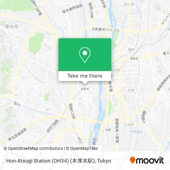 Hon-Atsugi Station (OH34) (本厚木駅) map