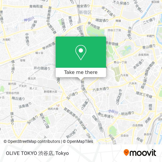 OLIVE TOKYO 渋谷店 map