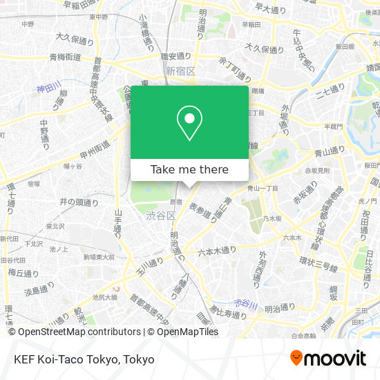 KEF Koi-Taco Tokyo map