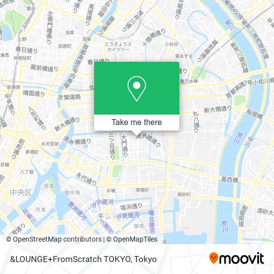 &LOUNGE+FromScratch TOKYO map