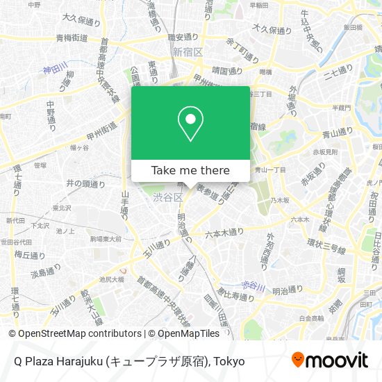 Q Plaza Harajuku (キュープラザ原宿) map