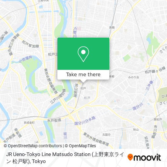 JR Ueno-Tokyo Line Matsudo Station (上野東京ライン 松戸駅) map