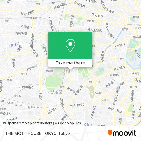 THE MOTT HOUSE TOKYO map