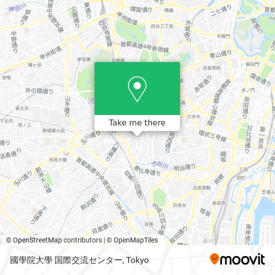 國學院大學 国際交流センター map