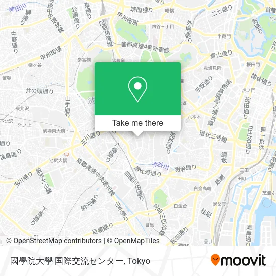 國學院大學 国際交流センター map