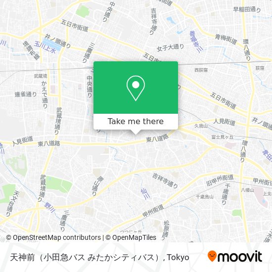 天神前（小田急バス みたかシティバス） map