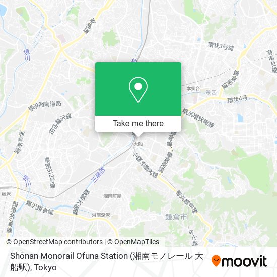 Shōnan Monorail Ofuna Station (湘南モノレール 大船駅) map