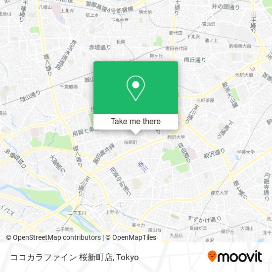 ココカラファイン 桜新町店 map