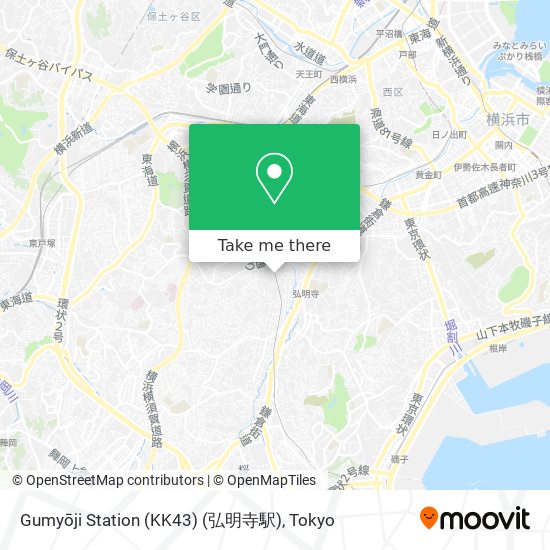 Gumyōji Station (KK43) (弘明寺駅) map