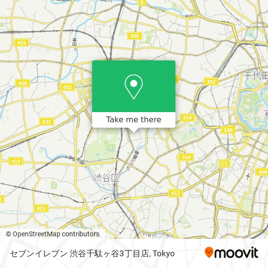 セブンイレブン 渋谷千駄ヶ谷3丁目店 map