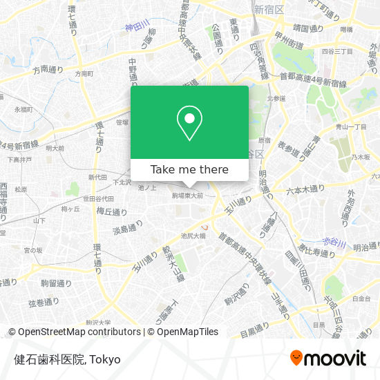 健石歯科医院 map