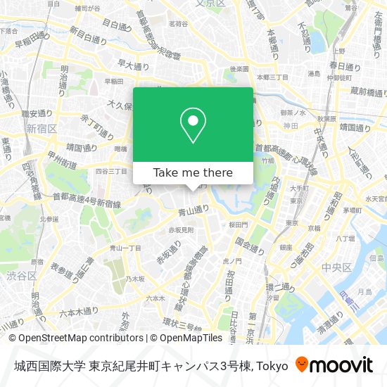 城西国際大学 東京紀尾井町キャンパス3号棟 map