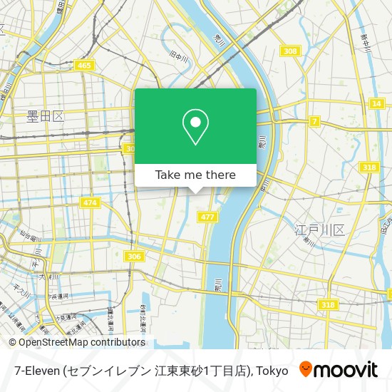 7-Eleven (セブンイレブン 江東東砂1丁目店) map