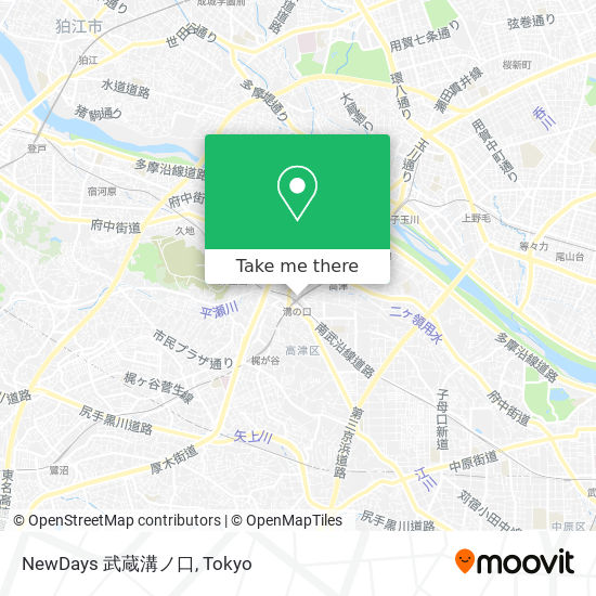 NewDays 武蔵溝ノ口 map