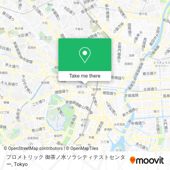 プロメトリック 御茶ノ水ソラシティテストセンター map