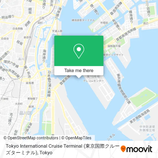 Tokyo International Cruise Terminal map