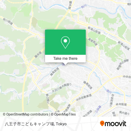 Hachioji City Children's Camp map
