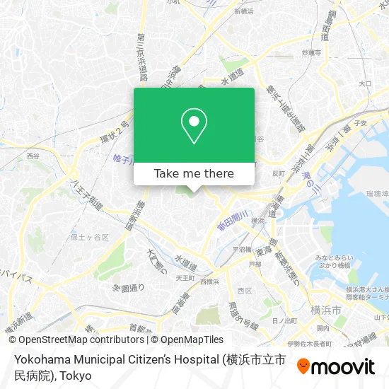 Yokohama Municipal Citizen's Hospital map