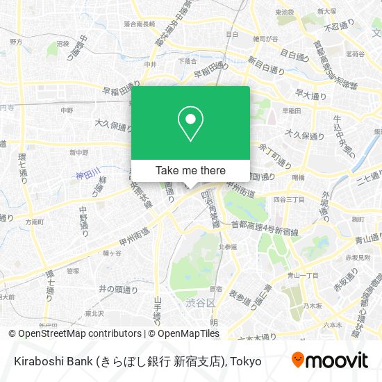 Kiraboshi Bank (きらぼし銀行 新宿支店) map