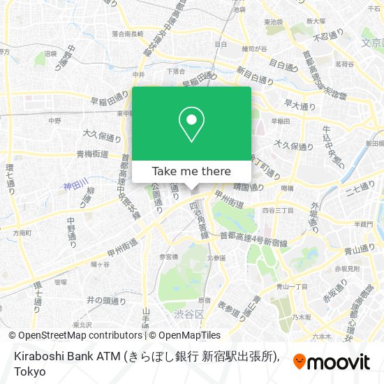 Kiraboshi Bank ATM (きらぼし銀行 新宿駅出張所) map