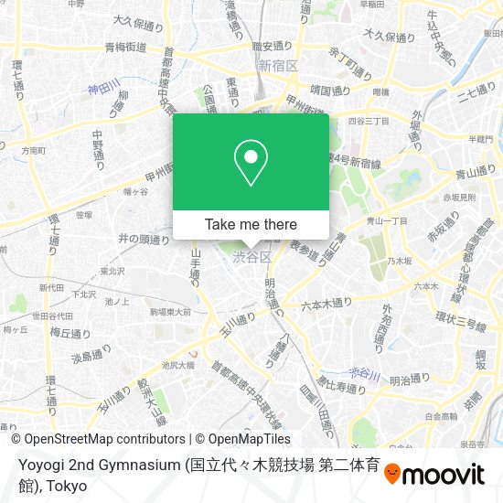 Yoyogi 2nd Gymnasium (国立代々木競技場 第二体育館) map