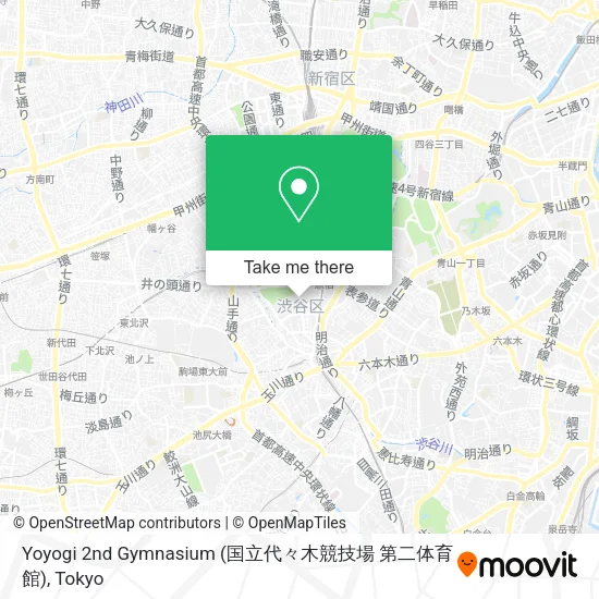 Yoyogi 2nd Gymnasium (国立代々木競技場 第二体育館) map