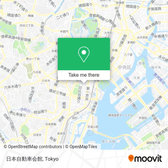 日本自動車会館 map