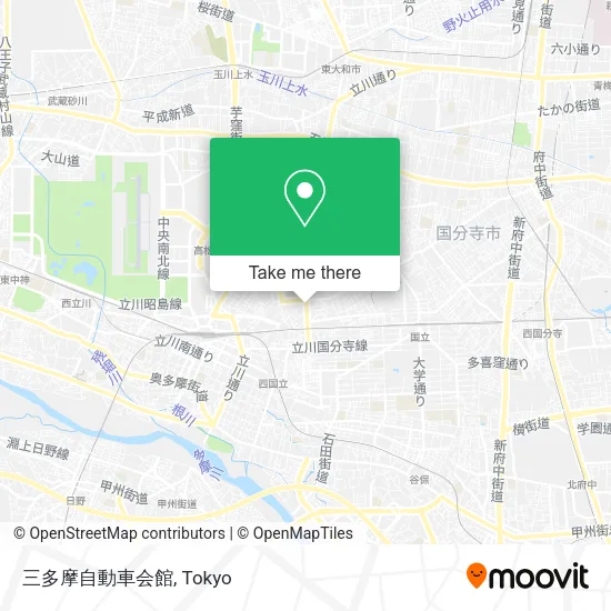 三多摩自動車会館 map