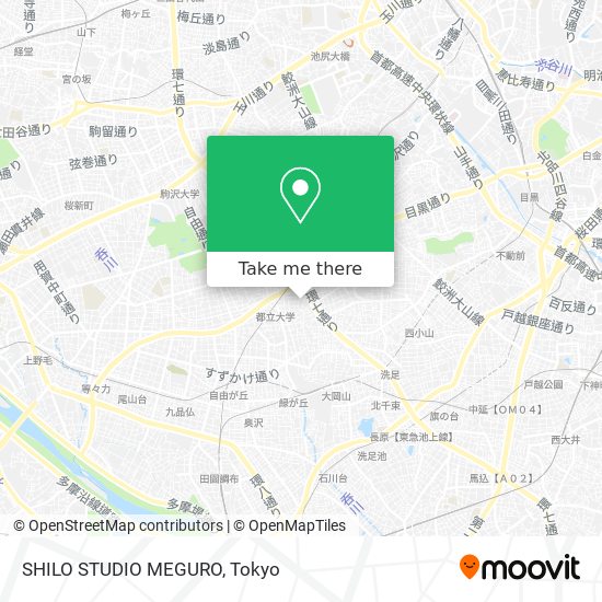 SHILO STUDIO MEGURO map