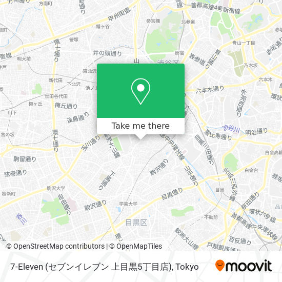 7-Eleven (セブンイレブン 上目黒5丁目店) map